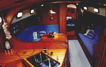 The quarters provide comfort for anything from a weekend of gunkholing to
    a lifetime of blue-water cruising.