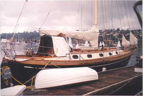 This is Sunseaker, a Baba35, home-ported in Yamaguchi, Japan.